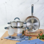 BATERIA HOME ELEMENTS 5 PIEZAS ACERO INOX