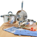 BATERIA HOME ELEMENTS 5 PIEZAS ACERO INOX - Image 3