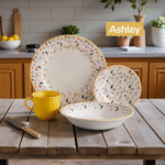 VAJILLA CORONA ASHLEY 4PT - 16 PZS REDONDA PN