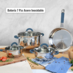 BATERIA HOME ELEMENTS 7 PIEZAS ACERO INOX